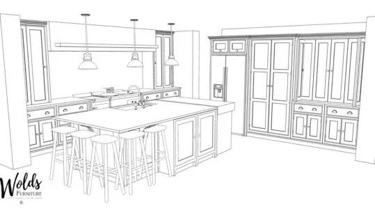 Kitchen CAD diagram